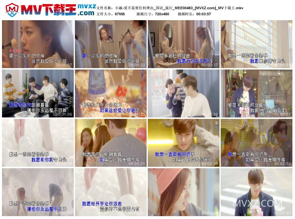 小淑-爱不需要任何理由_国语_流行_MEE00483